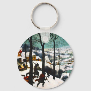 Jagers in het Sneeuwlandschap Pieter Bruegel Sleutelhanger
