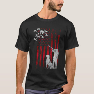 Jagers in nood Patriottische Amerikaanse VS vlag D T-shirt