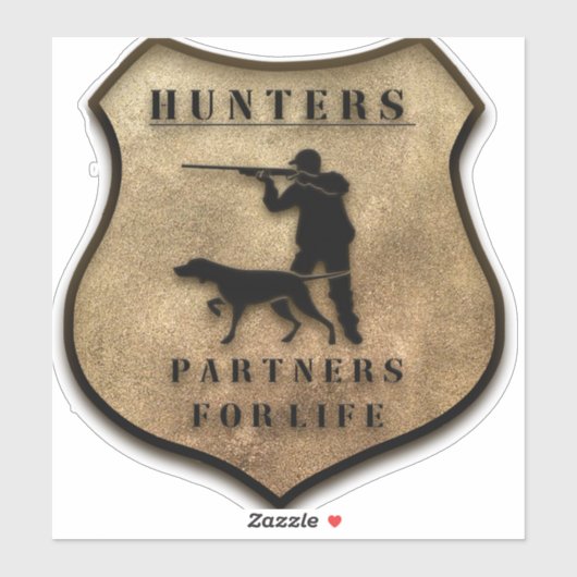 Jagers, levenspartners sticker (Vel)