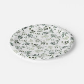 Jagers onderzetter groenbladig rustig vierkant pap papieren bordje (Gekanteld)