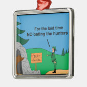 jagers op beer metalen ornament (Links)
