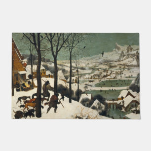 Jagers op de sneeuw (door Pieter Bruegel de Oudere Deurmat