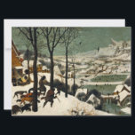 Jagers op de sneeuw (door Pieter Bruegel de Oudere Kaart<br><div class="desc">Dit ontwerp is voorzien van een olie-op-houtschilderij van de 16e-eeuwse kunstenaar Pieter Bruegel the Elder (1525/1530-1569), die een van de belangrijkste kunstenaars was van het schilderij van de Nederlandse en Vlaamse renaissance. Het show een scène van het winterseizoen waarin drie jagers kunnen zien terugkeren van een expeditie die vergezeld gaat...</div>