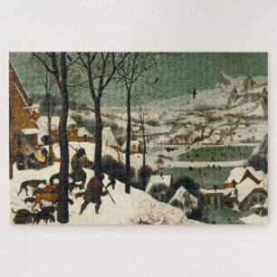 Jagers op de sneeuw (door Pieter Bruegel de Oudere Legpuzzel