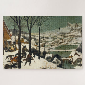 Jagers op de sneeuw (door Pieter Bruegel de Oudere Legpuzzel
