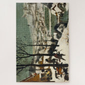 Jagers op de sneeuw (door Pieter Bruegel de Oudere Legpuzzel (Verticaal)
