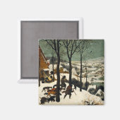 Jagers op de sneeuw (door Pieter Bruegel de Oudere Magneet (Voorkant / Achterkant)