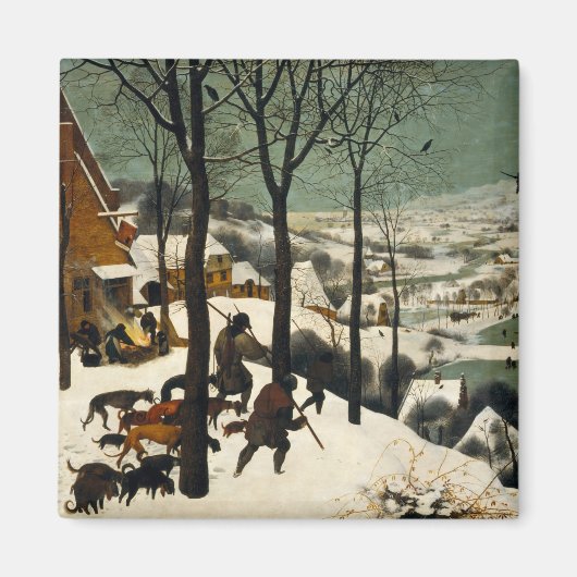 Jagers op de sneeuw (door Pieter Bruegel de Oudere Magneet (Voorkant)