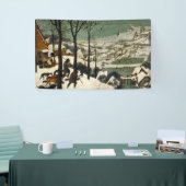 Jagers op de sneeuw (door Pieter Bruegel de Oudere Spandoek (Beurs)