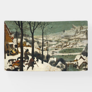Jagers op de sneeuw (door Pieter Bruegel de Oudere Spandoek