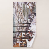 Jagers op de sneeuw, Pieter Bruegel en Ouderen Badhanddoek (Badhanddoek)
