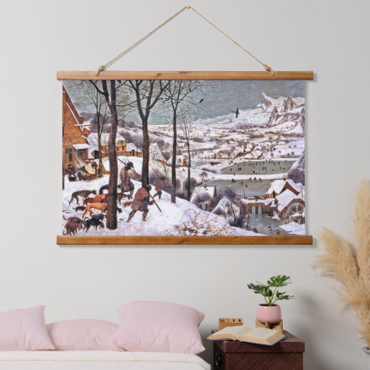 Jagers op de sneeuw, Pieter Bruegel en Ouderen Hangend Wandkleed (Slaapkamer)