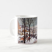 Jagers op de sneeuw, Pieter Bruegel en Ouderen Koffiemok (Voorkant links)