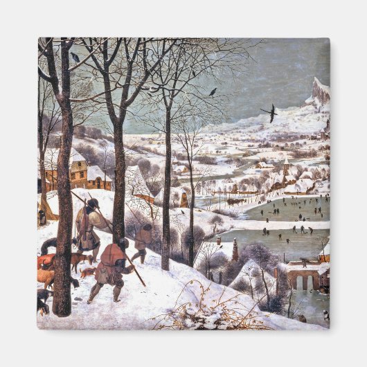 Jagers op de sneeuw, Pieter Bruegel en Ouderen Magneet (Voorkant)