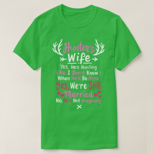 Jagers Vrouw 1 T-shirt (Design voorkant)
