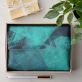 Jagged Blue Abstract Tissuepapier (Geschenk)