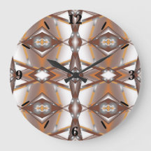 Jagged Edge Concentrische Aarde Tone Ombre Art