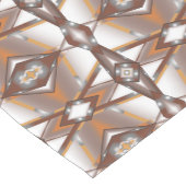 Jagged Edge Concentrische Aarde Tone Ombre Art Korte Tafelloper (Hoek)