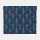 Jagged Edge: dynamisch patroon afspelen Fleece Deken (Voorkant (Horizontaal))