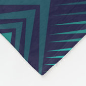 Jagged Edge: dynamisch patroon afspelen Fleece Deken (Hoek)