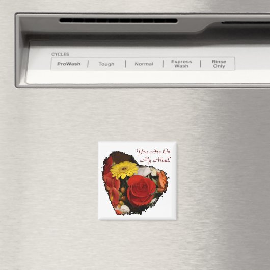 Jagged Edge Heart Bouquet Magneet (Insitu (Vaatwasser))