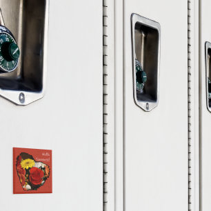 Jagged Edge Heart Bouquet Magneet