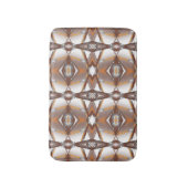 Jagged Edged Concentrische Aarde Tone Ombre Art Badmat (Voorkant Verticaal)