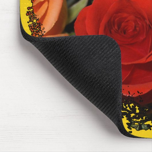 Jagged Edged Heart Bouquet Muismat (Hoek)