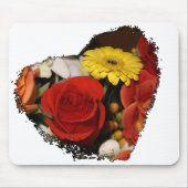 Jagged Edged Heart Bouquet Muismat (Voorkant)