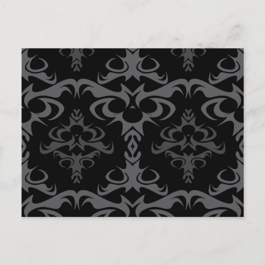 Jagged Heavy Metal Pattern Briefkaart (Voorkant)