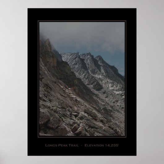 Jagged Langen Peak Trail Poster (Voorkant)