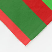 Jagged Lines - rood en groen Fleece Deken (Hoek)