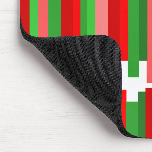 Jagged Lines – Rood en Groen Muismat (Hoek)