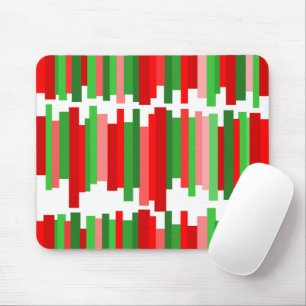 Jagged Lines – Rood en Groen   Muismat