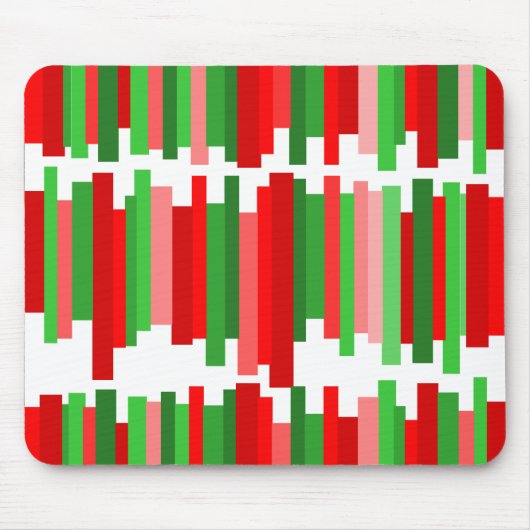 Jagged Lines – Rood en Groen   Muismat (Voorkant)