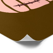 Jagged Little Jack-O-Lantern Pastel Pumpkins Poster (Hoek)