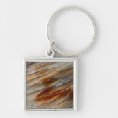 Jagged Petrified Wood Sleutelhanger (Voorkant)