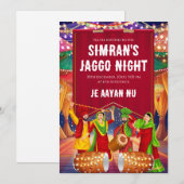 Jaggo uitnodiging Digitale Jaggo Night uitnodiging (Voorkant / Achterkant)