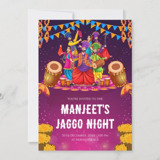 Jago uitnodiging Jaggo kaarten, Jaggo uitnodiginge (Voorkant)