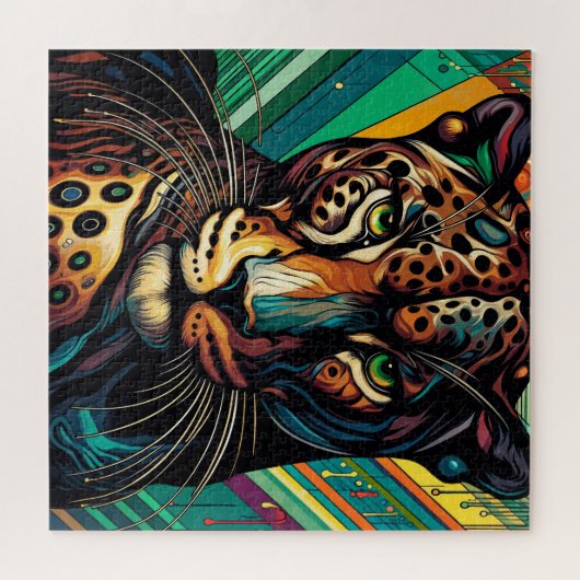 Jaguar 600 stuk puzzel legpuzzel (Horizontaal)