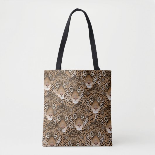 Jaguar Allover Canvas tas (Voorkant)