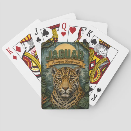 Jaguar Amazon Regenwoud POPCUT Pokerkaarten (Achterkant)