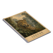 Jaguar Amazon Regenwoud VINTAGE Notitieboek (Rechterzijde)