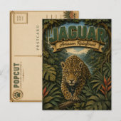 Jaguar Amazoneregenwoud POPCUT Briefkaart (Voorkant / Achterkant)