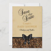 Jaguar Animal Cat Pattern | Baby shower Magnetische Uitnodiging (Voorkant)