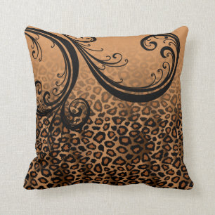 Jaguar Animal Print Bruin Kussen