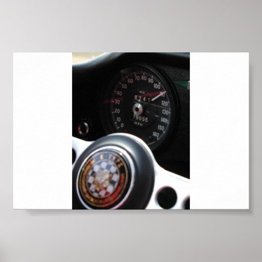 Jaguar At Speed Poster (Voorkant)