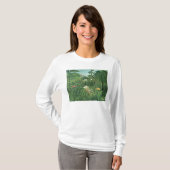 Jaguar Attacking a Horse, 1910 T-shirt (Voorkant volledig)