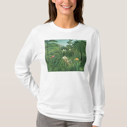 Jaguar Attacking a Horse, 1910 T-shirt (Voorkant)