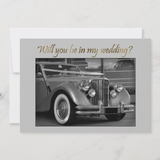 jaguar auto bwZal je op mijn bruiloft zijn? (Voorkant)